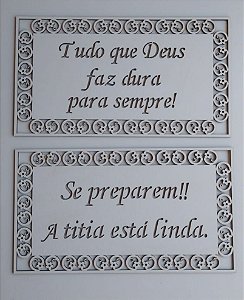 Placa de casamento / placa decorativa