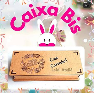 Caixa em Mdf -Bis Feliz Páscoa