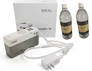 Kit Int-Umidificador Eletrônico De Charutos M1+2Águas Cigar Mist