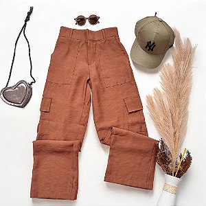 Calça widlegg cargo