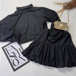 Conjunto saia plissada