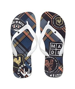 Chinelo made in mato xadrez