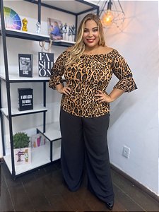 Blusa de animal print.