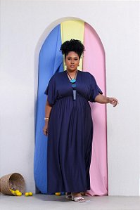 Vestido fluid Azul marinho.