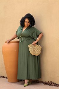 Vestido fluid verde.