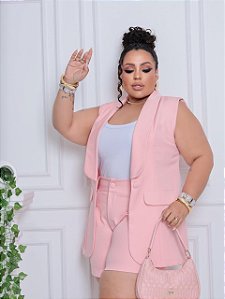 Conjunto 2 peças rosa.