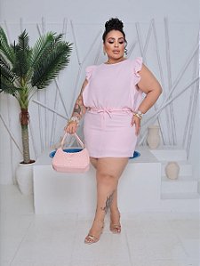 Conjunto rosa moderno