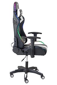 Cadeira Gamer EFA RFS EXTREME com Led/Rgb e Som Bluetooth Branca