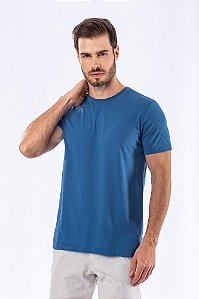 Camiseta Slim Fit Azul Guilherme Soul