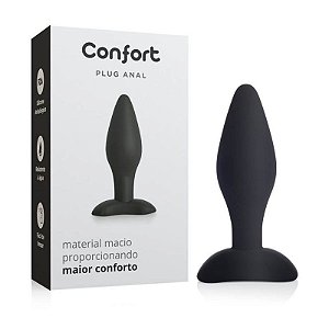 Plug Anal Confort Cor Preto