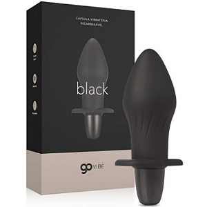 Plug anal com vibro Go Vibe Black