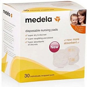 Absorventes de seio descartáveis Medela (30 unidades)