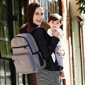 Bolsa de Maternidade Duo Backpack (Mochila) Heather Grey Skip Hop