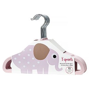 Kit 05 Cabides Veludo Buba Rosa Azul Bege Infantil P/Bebe Criança - ADORO  PACAS