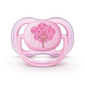 Chupeta Philips Avent Ultra Air 0 a 6 Meses Decorada Rosa (Arvore)