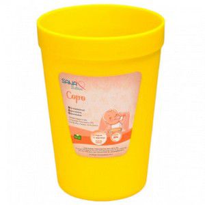 Copo Aberto Grande 380ml Amarelo Sana Babies