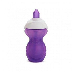 Copo com canudo Click Lock Munchkin Roxo