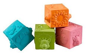 Cubes So Pure Sophie La Girafe (4 Cubos 100% Borracha Natural)