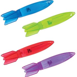 Foguete Torpedo Mergulho com Luz (1 unidade - cores diversas)