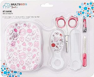 Kit Higiene Multikids Baby Rosa