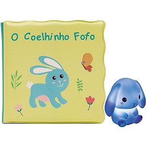 Kit livrinho de banho com coelhinho