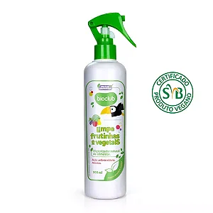 Higienizador Orgânico - Limpa Frutinhas e Vegetais Bioclub® 300 ml