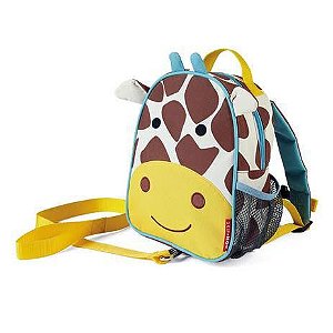 Mini Mochila Infantil Zoo Girafa com Alça de Segurança Skip Hop