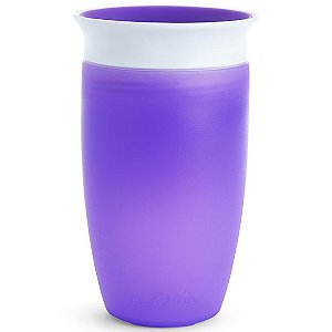 Copo Miracle 360° Munchkin - 296 ml Roxo com Tampa