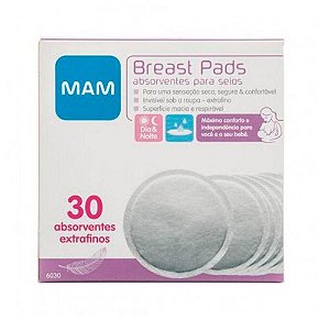 Absorvente para seios MAM Breast Pads (30 unidades)