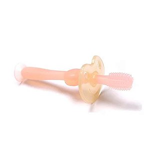 Escova de dente de silicone Haakaa 360 - Cor Rosa