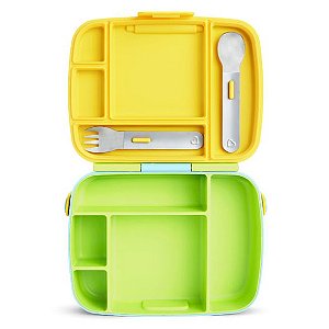 Bento Box Munchkin Verde/Azul/Amarelo