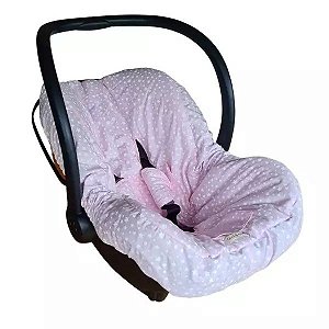 Capa Para Bebê Conforto Universal Estrelas Rosa