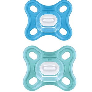 Chupeta Comfort MAM Azul - 0-2 meses - Embalagem Dupla