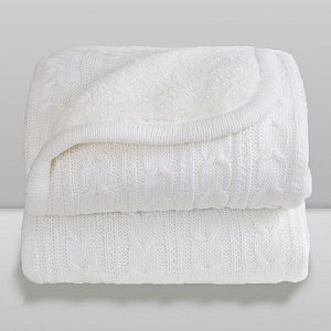 Cobertor Lã com Sherpa Marfim 0,75X1,00