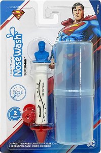 Kit Seringa para Lavagem Nasal com Case - Superman - Nosewash