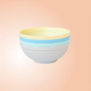 Conjunto Bowl com 4 unidades Sana Babies – Azul Pastel