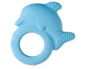 Mordedor Argola em Silicone Toyster – Golfinho Azul
