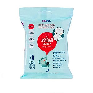 Assoar Baby - Lenços Umedecidos Com Solução Salina Para Nariz e Rosto
