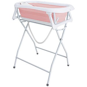 Banheira com Suporte Flex Plus Kiddo Rosa