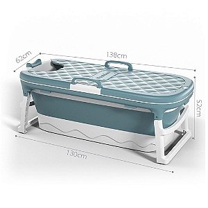 Banheira De Plástico Extra Grande Azul Baby Pil