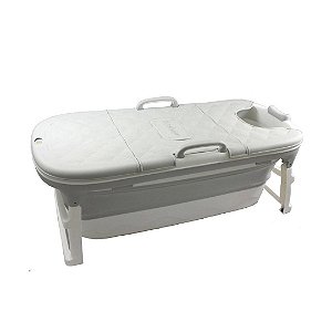 Banheira De Plástico Extra Grande Cinza Baby Pil