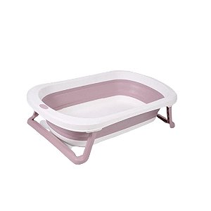 Banheira De Plástico Pequena Rosa Baby Pil