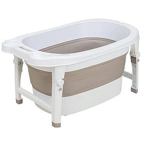 Banheira Dobrável Ofuro Oyster Kiddo Capuccino