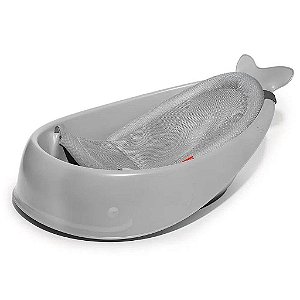 Banheira Infantil Baleia Moby 3 Estágios Skip Hop Cinza