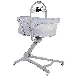 Berço Baby Hug 4 em 1 Air Stone Chicco Cinza