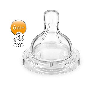 Bico De Mamadeira Avent Classic Fluxo Rápido 6M+
