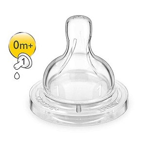 Bico De Mamadeira Avent Classic Fluxo Recém Nascido 0+
