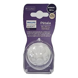 Bico Mamadeira Pétala Natural 3M+  N°4 Philips Avent