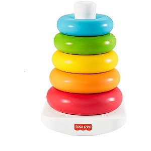 Brinquedo - Pirâmide de Argolas Eco Fisher Price Coloridas