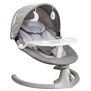 Cadeira De Balanço & Descanso Infantil Kiddo Loop Melange Grafite